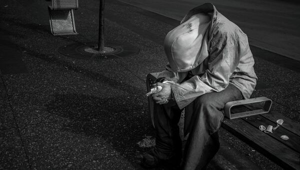A homeless man in Canada - Sputnik International