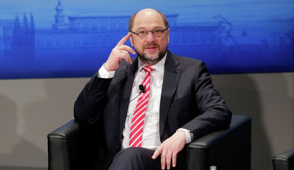 European Parliament President Martin Schulz sits on the podium during the 51. Security Conference Munich, Germany, Saturday, Feb. 07, 2015 European Parliament President Martin Schulz sits on the podium during the 51. Security Conference Munich, Germany, Saturday, Feb. 07, 2015 - Sputnik International
