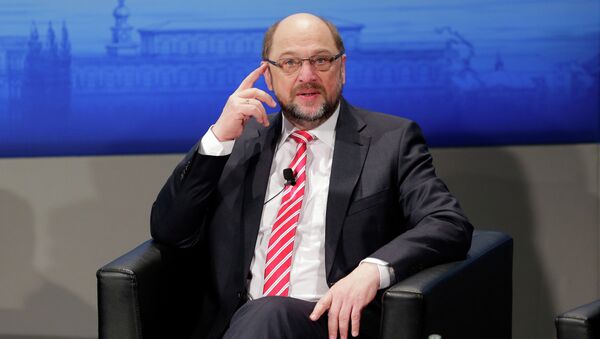 European Parliament President Martin Schulz sits on the podium during the 51. Security Conference Munich, Germany, Saturday, Feb. 07, 2015 - Sputnik International