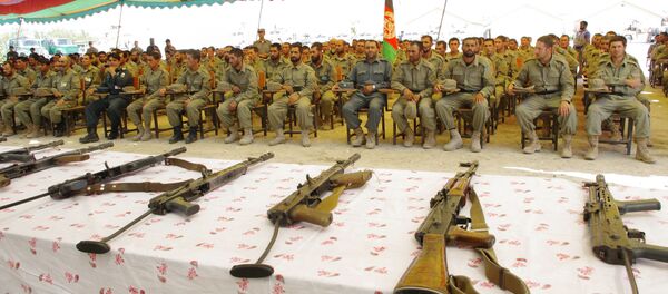 Afghan Local Police (ALP) attend during their graduation ceremony in Laghman province on June 24, 2013. Afghan Local Police (ALP) attend during their graduation ceremony in Laghman province on June 24, 2013. - Sputnik International
