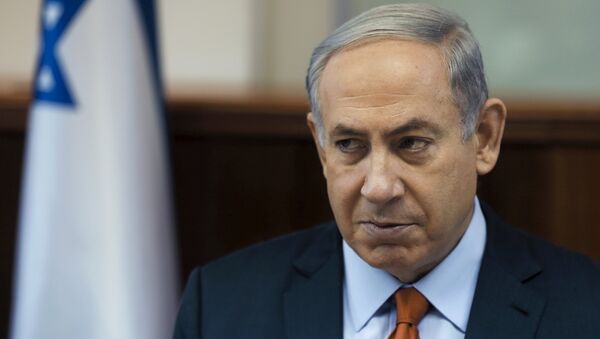 Israel's Prime Minister Benjamin Netanyahu attends the weekly cabinet meeting at his office in Jerusalem June 28, 2015 - Sputnik International