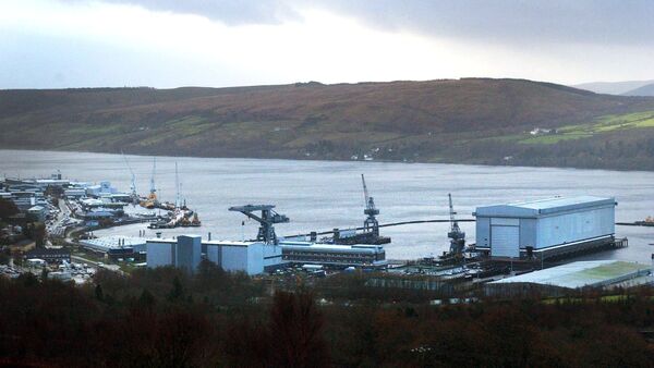 A view of HMNB Clyde located at Faslane, Scotland, home to Trident nuclear submarines - Sputnik International