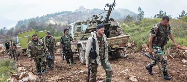 Syrian soldiers. File photo Syrian soldiers. File photo - Sputnik International
