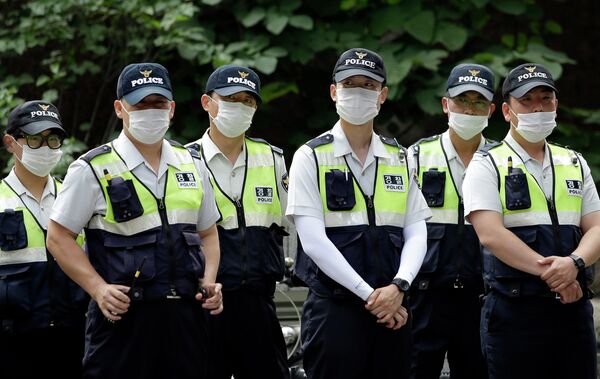Police officers in South Korea Police officers in South Korea - Sputnik International