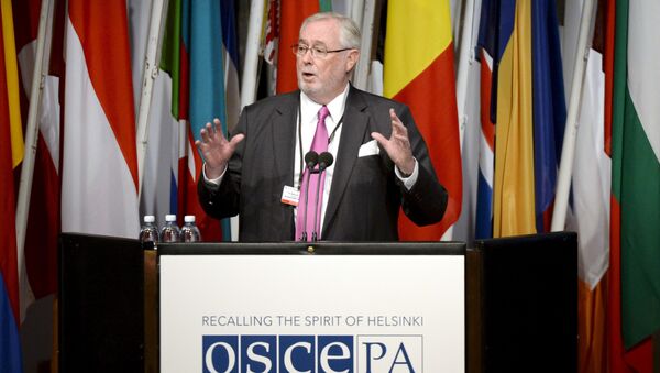 Secretary General Spencer Oliver speaks at the opening of the 24th Annual Session of the Organization for Security and Co-operation in Europe, Parliamentary Assembly in Helsinki, Finland - Sputnik International