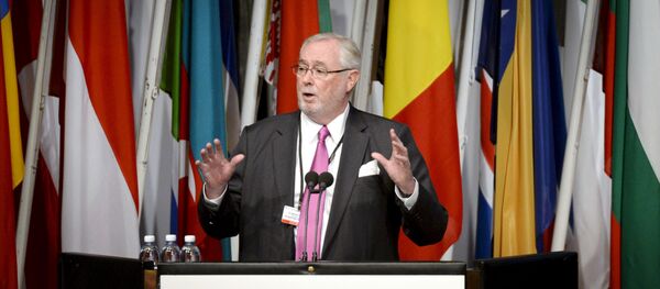 Secretary General Spencer Oliver speaks at the opening of the 24th Annual Session of the Organization for Security and Co-operation in Europe, Parliamentary Assembly in Helsinki, Finland Secretary General Spencer Oliver speaks at the opening of the 24th Annual Session of the Organization for Security and Co-operation in Europe, Parliamentary Assembly in Helsinki, Finland - Sputnik International