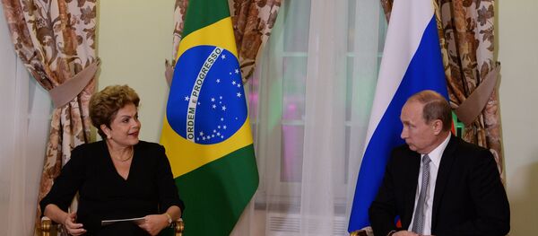 President of the Russian Federation Vladimir Putin meets with President of the Federative Republic of Brazil Dilma Rousseff President of the Russian Federation Vladimir Putin meets with President of the Federative Republic of Brazil Dilma Rousseff - Sputnik International