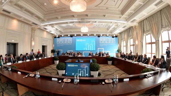 Participants in the BRICS Finance Ministers and Central Bank Governors’ Meeting, Meeting of the Board of Governors of the BRICS New Development Bank - Sputnik International