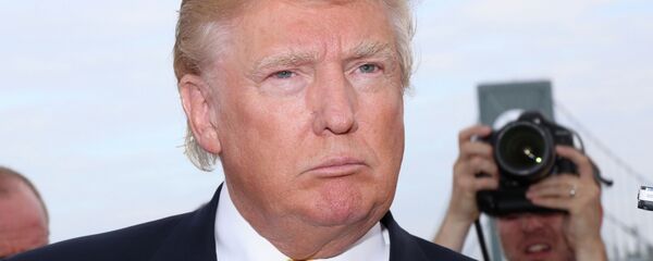 Donald Trump attends the Hank's Yanks 1st Annual Golf Classic at Trump Golf Links on Monday, July 6, 2015, in New York Donald Trump attends the Hank's Yanks 1st Annual Golf Classic at Trump Golf Links on Monday, July 6, 2015, in New York - Sputnik International