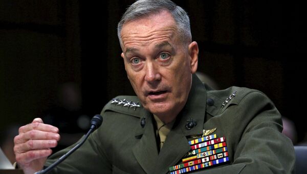 Marine Corps General Joseph Dunford testifies during the Senate Armed Services committee nomination hearing to be chairman of the Joint Chiefs of Staff on Capitol Hill in Washington, July 9, 2015 - Sputnik International