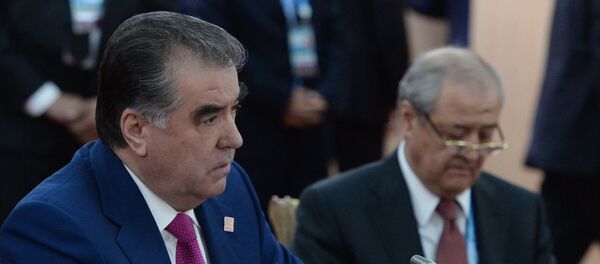 President of the Republic of Tajikistan Emomali Rakhmon President of the Republic of Tajikistan Emomali Rakhmon - Sputnik International