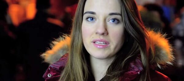 Yulia Marushevska. Still from the viral video 'I am a Ukrainian', later exposed to have been professionally produced. - Sputnik International