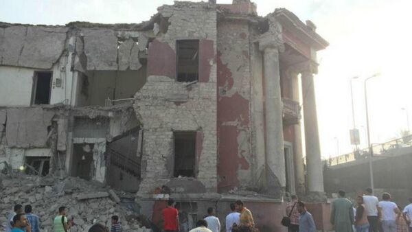 Cairo's Italian Consulate shattered in this morning's blast - Sputnik International