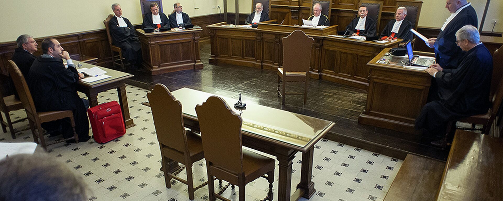 A view of the courtroom during an hearing of the trial against former papal diplomat Jozef Wesolowski, at the Vatican, Saturday, July 11, 2015 - Sputnik International, 1920, 17.12.2023