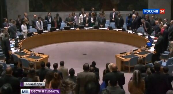 UN Security Council during a minute of silence observed in mourning for those who died in Srebrenica 20 years ago UN Security Council during a minute of silence observed in mourning for those who died in Srebrenica 20 years ago - Sputnik International