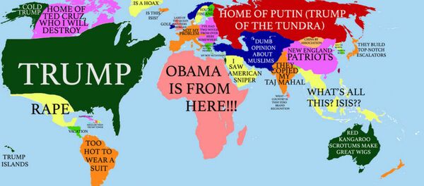 How Donald Trump sees the Globe How Donald Trump sees the Globe - Sputnik International