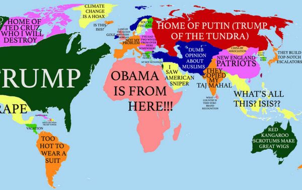 How Donald Trump sees the Globe - Sputnik International