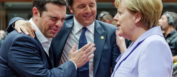 One of the harsh conditions that Greece had to accept this weekend to receive its next bailout package from a group of international creditors to save its crumbling economy was to agree to hand over €50 billion worth of its public assets to an external fund. One of the harsh conditions that Greece had to accept this weekend to receive its next bailout package from a group of international creditors to save its crumbling economy was to agree to hand over €50 billion worth of its public assets to an external fund. - Sputnik International