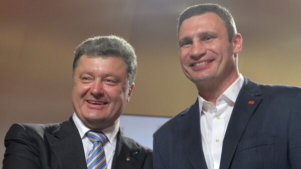 Petro Poroshenko and Vitali Klitschko - Sputnik International