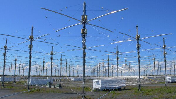 Antennas for the High Frequency Active Auroral Research Program (HAARP) are seen near Gakona, Alaska. - Sputnik International