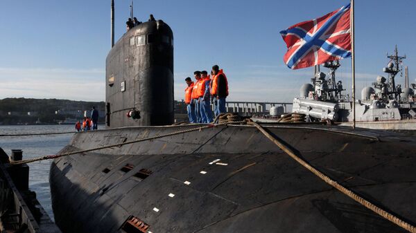Встреча дизельной подводной лодки Краснокаменск класса Варшавянка во Владивостоке  - Sputnik International