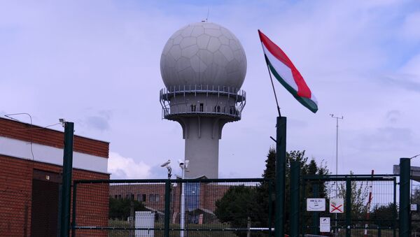 The new radar site at the military base of Medina village is pictured on July 14, 2015 prior to an inauguration ceremony - Sputnik International