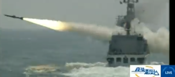 Launch of YJ-18 missile Launch of YJ-18 missile - Sputnik International