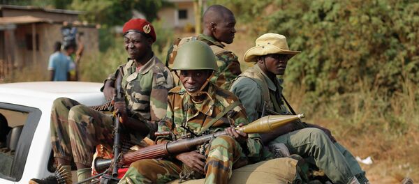 Seleka Muslim militias drive through Bangui, Central African Republic - Sputnik International