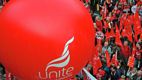 Trades Union Congress protest in London - Sputnik International