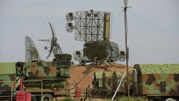 S-300PM missile system deployed at the Ashuluk firing range for the Air Force and Air Defense Force tactical exercise. - Sputnik International