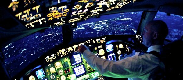 Pilot in a cockpit Pilot in a cockpit - Sputnik International