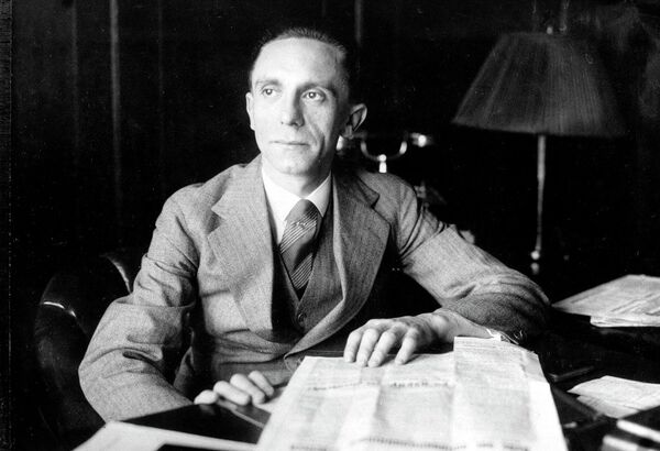 Joseph Goebbels, Third Reich Commissioner for Radio and Propaganda, is shown in the 1930s. - Sputnik International