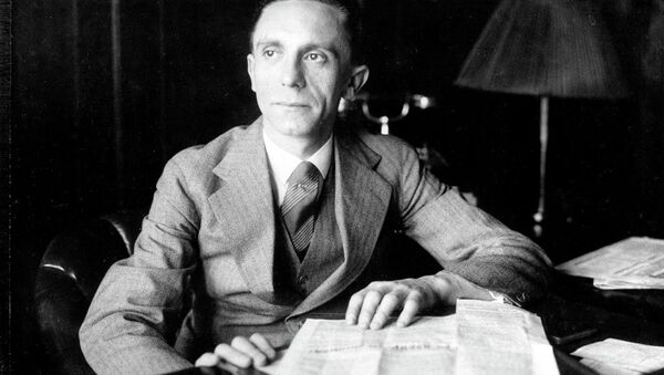 Joseph Goebbels, Third Reich Commissioner for Radio and Propaganda, is shown in the 1930s. - Sputnik International