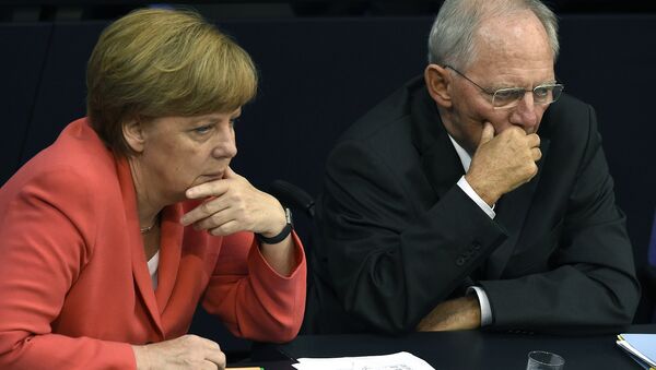 Anegla Merkel at Bundestag - Sputnik International