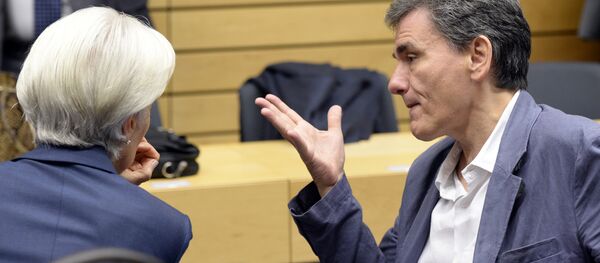 Christine Lagarde, Euclid Tsakalotos Christine Lagarde, Euclid Tsakalotos - Sputnik International