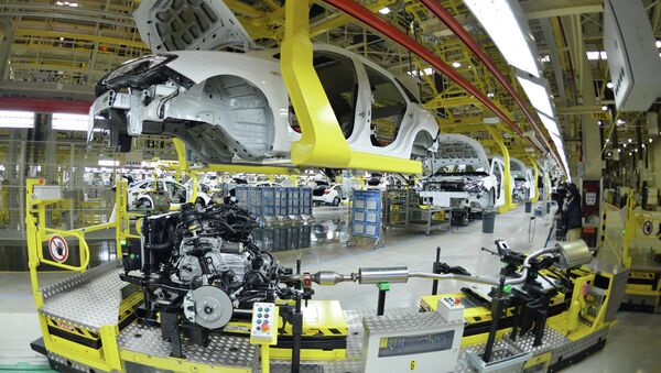 US auto giant General Motors Buick cars being assembled at an auto plant in China - Sputnik International
