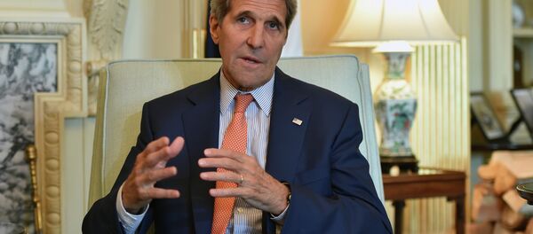 US Secretary of State John Kerry answers a question after his meeting with the Saudi foreign Minister Adel al-Jubeir at the Department of State in Washington, DC on July 16, 2015 US Secretary of State John Kerry answers a question after his meeting with the Saudi foreign Minister Adel al-Jubeir at the Department of State in Washington, DC on July 16, 2015 - Sputnik International