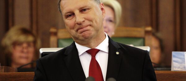 Raimonds Vejonis following his inauguration ceremony Raimonds Vejonis following his inauguration ceremony - Sputnik International