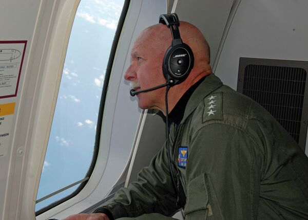 Adm. Swift observes operations aboard a P-8A Poseidon. Adm. Swift observes operations aboard a P-8A Poseidon. - Sputnik International