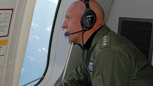 Adm. Swift observes operations aboard a P-8A Poseidon. - Sputnik International