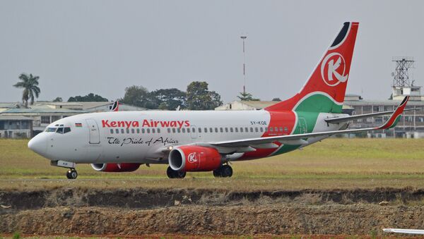 '5Y-KQE' Kenya Airways at Nairobi's Jomo Kenyatta International Airport. - Sputnik International