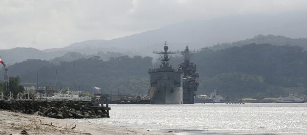 U.S. warships are seen docked at Subic bay in Olongapo city, north of Manila, Philippines in this October 14, 2014 file photo U.S. warships are seen docked at Subic bay in Olongapo city, north of Manila, Philippines in this October 14, 2014 file photo - Sputnik International