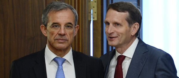 Russian State Duma Speaker Sergei Naryshkin meets with French parliament delegation Russian State Duma Speaker Sergei Naryshkin meets with French parliament delegation - Sputnik International