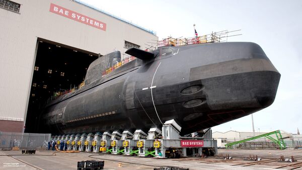 Britain's Astute Class nuclear submarine, built by BAE Systems. - Sputnik International