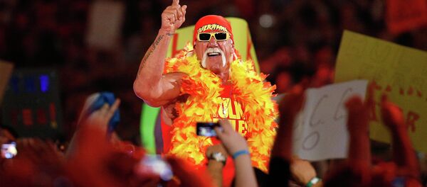 Hulk Hogan is seen during Wrestlemania XXX at the Mercedes-Benz Super Dome in New Orleans on Sunday, April 6, 2014. Hulk Hogan is seen during Wrestlemania XXX at the Mercedes-Benz Super Dome in New Orleans on Sunday, April 6, 2014. - Sputnik International