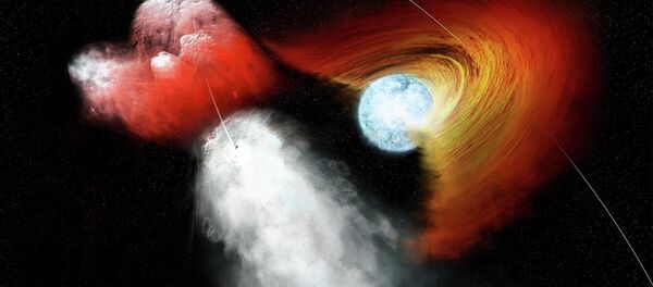 Pulsar Punches Hole in Stellar Disk Pulsar Punches Hole in Stellar Disk - Sputnik International