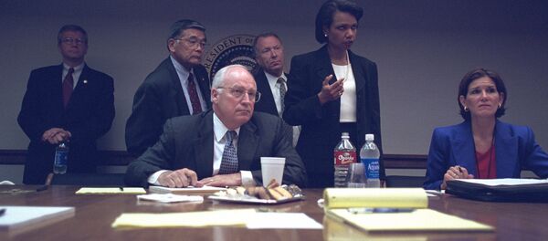 Vice President Cheney with Senior Staff in the President's Emergency Operations Center - Sputnik International