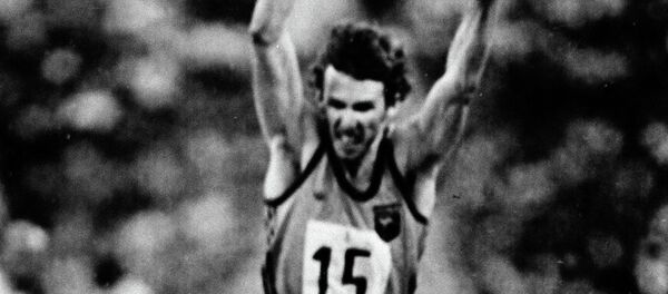 Ian Campbell of Australia begins his triple jump at the Summer Olympics in Moscow, July 26, 1980 Ian Campbell of Australia begins his triple jump at the Summer Olympics in Moscow, July 26, 1980 - Sputnik International