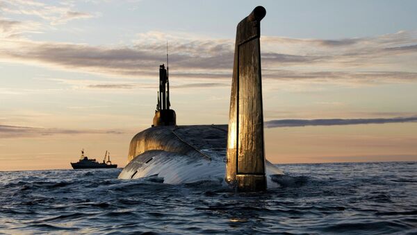 The Russian nuclear-powered submarine Yury Dolgoruky - Sputnik International