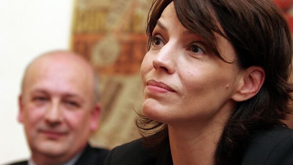 Forza Italia Elisabetta Gardini answers reporters questions at Rome's foreign press club - Sputnik International